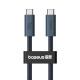 Дата кабель Baseus Flash 2 USB4 Full-Featured Type-C to Type-C 240W (1.8m) (P10311803112) Cluster Black - фото