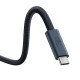 Дата кабель Baseus Flash 2 USB4 Full-Featured Type-C to Type-C 240W (1.8m) (P10311803112) Cluster Black - фото