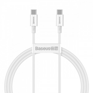 Дата кабель Baseus Superior 2 Fast Charging Type-C to Type-C 100W (1m) (P10365200211-03) Moon White