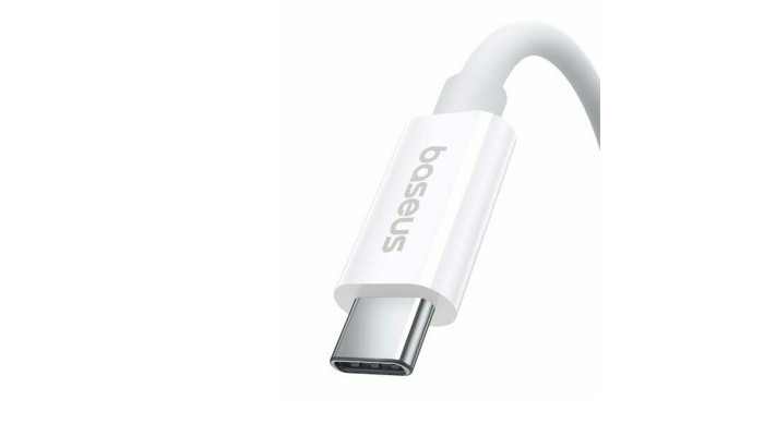 Дата кабель Baseus Superior 2 USB4 Full-Function Type-C to Type-C 240W (1.8m) (P10365200211-05) Moon White - фото