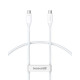 Дата кабель Baseus Superior 2 USB4 Full-Function Type-C to Type-C 240W (1.8m) (P10365200211-05) Moon White - фото