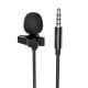Микрофон петличный Hoco L14 3,5mm Черный - фото