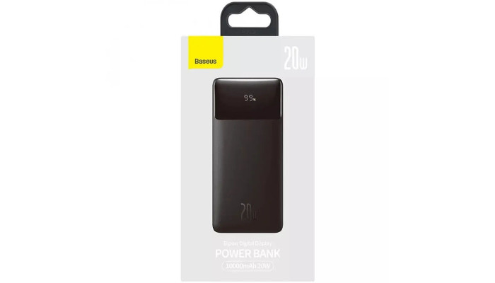 Портативний ЗП Baseus Bipow Overseas 20W 10000 mAh (PPBD050301) Black - фото