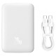 Портативний ЗП Power Bank Baseus Magnetic Mini 20W c БЗП 10000 mAh (PPCX070001) White - фото