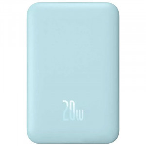 Портативний ЗП Power Bank Baseus Magnetic Mini OS 20W c БЗП 10000 mAh (PPCX110105) Blue