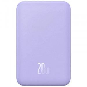 Портативний ЗП Power Bank Baseus Magnetic Mini OS 20W c БЗП 10000 mAh (PPCX110105) Purple