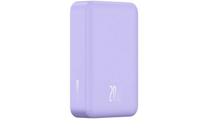 Портативний ЗП Power Bank Baseus Magnetic Mini OS 20W c БЗП 10000 mAh (PPCX110105) Purple - фото