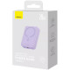 Портативний ЗП Power Bank Baseus Magnetic Mini OS 20W c БЗП 10000 mAh (PPCX110105) Purple - фото