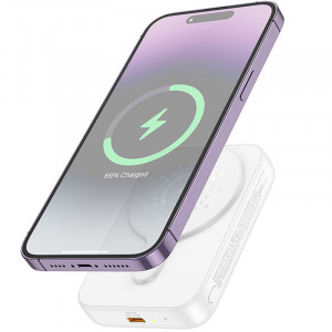 Портативное ЗУ Power Bank Hoco J117A Esteem PD20W с Беспроводное зарядное устройство 10000 mAh White