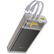 Внешний аккумулятор Power Bank Hoco J104A Discovery Edition 22.5W with cable 20000 mAh Gray - фото