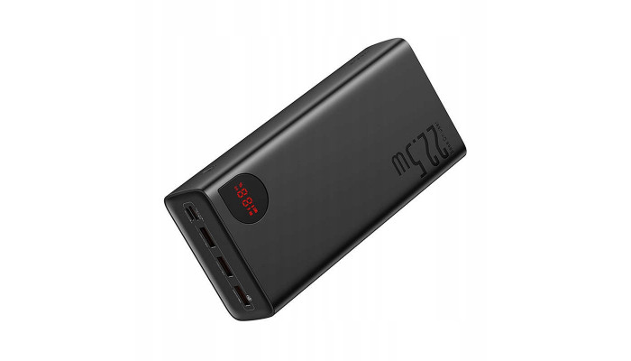 Портативное ЗУ Baseus Adaman Digital Display 22.5W 40000mAh (PPAD020101) Black - фото