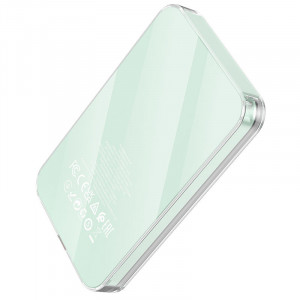 Портативний ЗП Power Bank Hoco Q14 Ice Crystal PD20W з БЗП 5000 mAh Blue