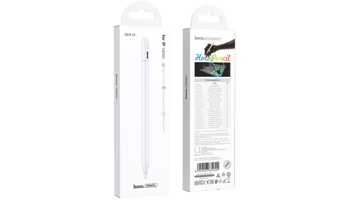 Стилус Hoco GM113 Active capacitice pen for iP White - фото