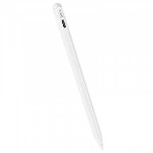 Стилус Hoco GM112 Intelligent anti-lost active capacitive pen with digital display for iP White