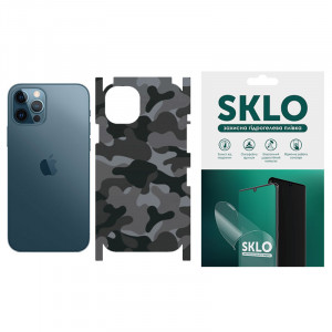 Защитная пленка SKLO Back (на заднюю панель+грани) Camo для Apple iPhone X (5.8