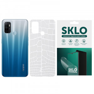 Защитная пленка SKLO Back (на заднюю панель) Transp. для Oppo A92s Прозрачный / Croco