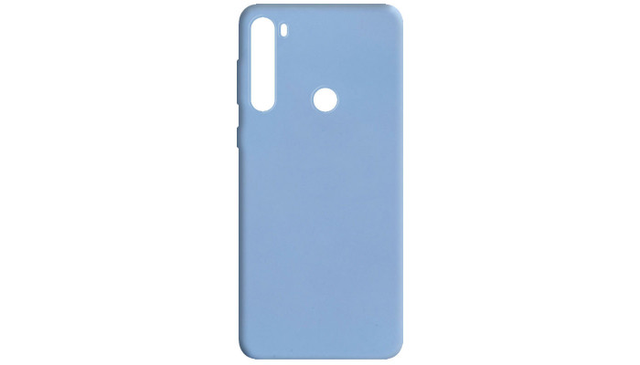 Силиконовый чехол Candy для Xiaomi Redmi Note 8 / Note 8 2021 Голубой / Lilac Blue - фото