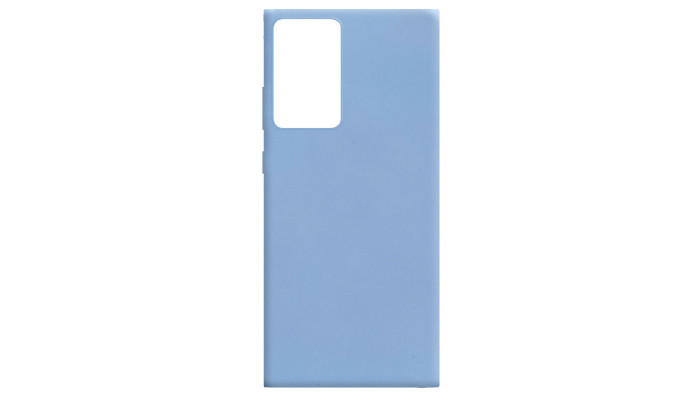 Силіконовий чохол Candy для Samsung Galaxy Note 20 Ultra Блакитний / Lilac Blue - фото