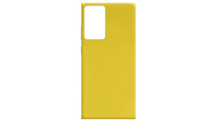 Силіконовий чохол Candy для Samsung Galaxy Note 20 Ultra Жовтий - фото