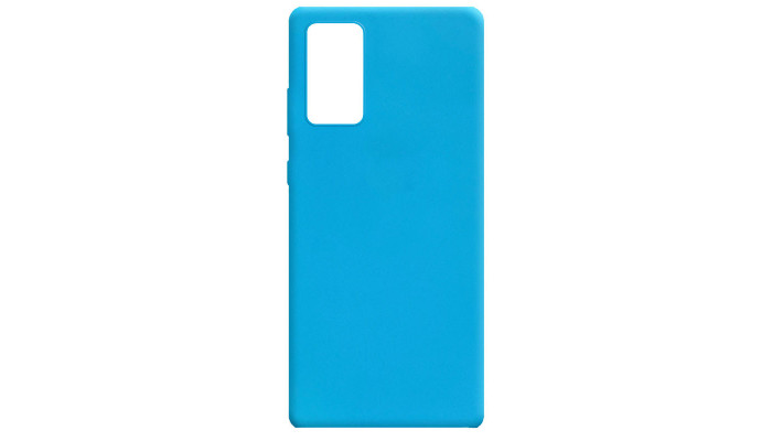 Силіконовий чохол Candy для Samsung Galaxy Note 20 Блакитний - фото