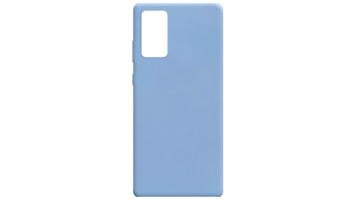 Силиконовый чехол Candy для Samsung Galaxy Note 20 Голубой / Lilac Blue - фото