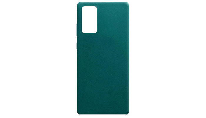 Силіконовий чохол Candy для Samsung Galaxy Note 20 Зелений / Forest green - фото