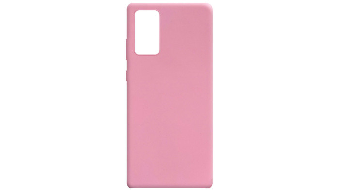 Силіконовий чохол Candy для Samsung Galaxy Note 20 Рожевий - фото