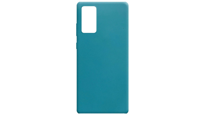Силіконовий чохол Candy для Samsung Galaxy Note 20 Синій / Powder Blue - фото