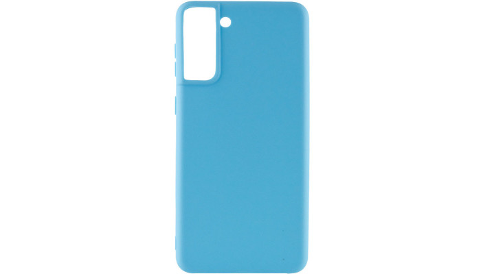 Силіконовий чохол Candy для Samsung Galaxy S21+ Блакитний - фото