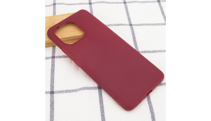 Силіконовий чохол Candy для Xiaomi Mi 11 Бордовий - фото