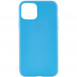 Силиконовый чехол Candy для Apple iPhone 14 (6.1") Голубой