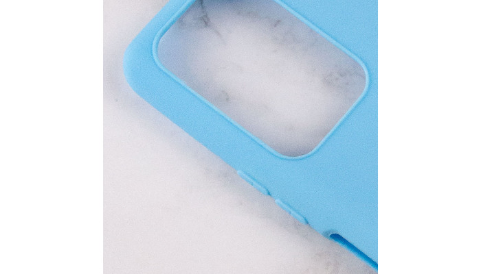 Силиконовый чехол Candy для Xiaomi Poco M5 Голубой - фото