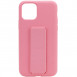 Чохол Silicone Case Hand Holder для Apple iPhone 11 Pro (5.8") Рожевий / Pink