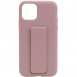 Чохол Silicone Case Hand Holder для Apple iPhone 11 Pro (5.8") Рожевий / Pink Sand