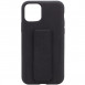 Чохол Silicone Case Hand Holder для Apple iPhone 11 Pro (5.8") Чорний / Black