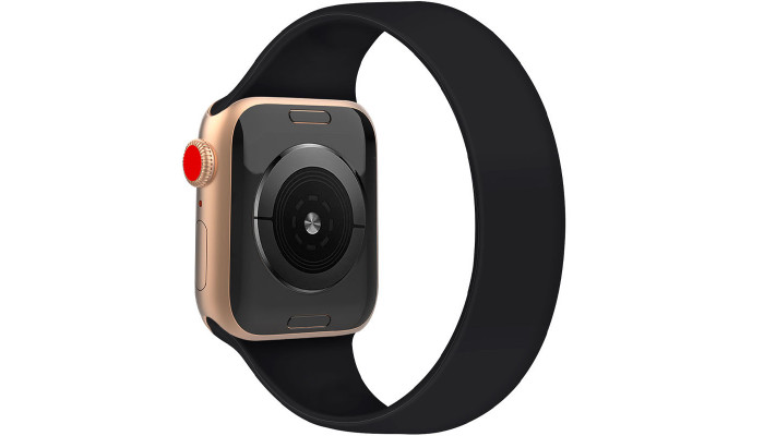 Ремінець Solo Loop для Apple watch 38mm/40mm 150mm (5) Чорний / Black - фото
