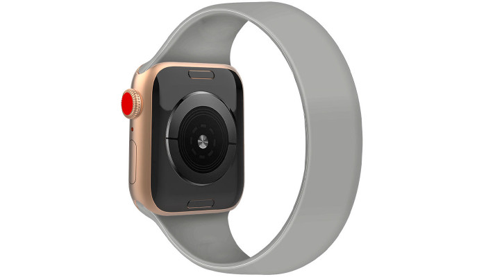 Ремінець Solo Loop для Apple watch 38mm/40mm 143mm (4) Сірий / Mist Blue - фото