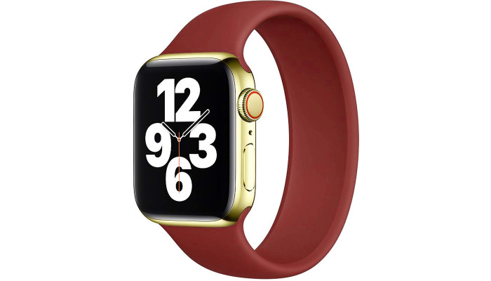 Ремінець Solo Loop для Apple watch 38mm/40mm 163mm (7) Червоний / Dark Red - фото