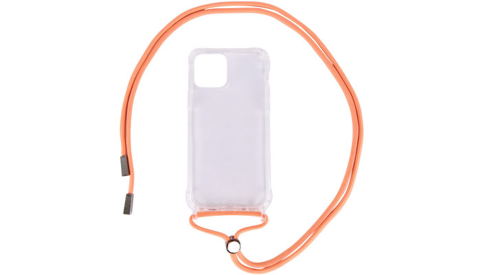 Чехол TPU Crossbody Transparent для Apple iPhone 12 Pro Max (6.7