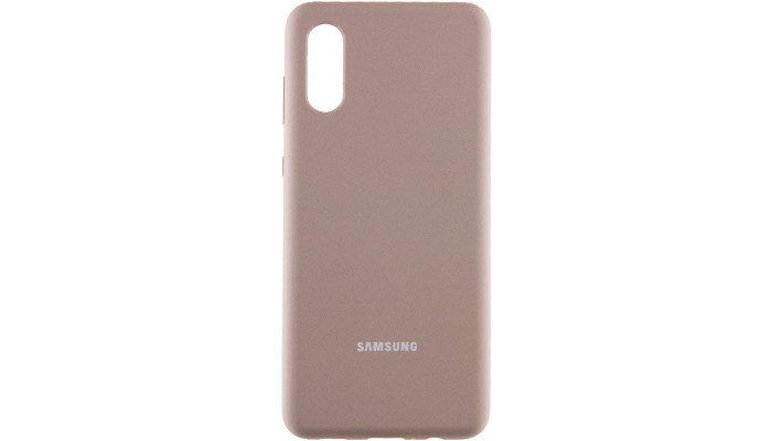 Чохол Silicone Cover Full Protective (AA) для Samsung Galaxy A02 Сірий / Lavender - фото