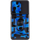 Ударопрочный чехол Camshield Serge Ring Camo для Samsung Galaxy A13 4G Синий / Army Blue - фото