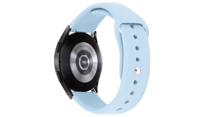 Силиконовый ремешок Sport для Smart Watch 20mm Голубой / Light Blue - фото