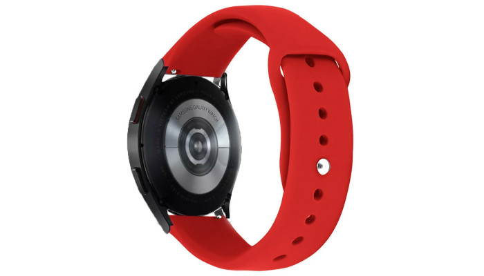 Силиконовый ремешок Sport для Smart Watch 20mm Красный / Red - фото