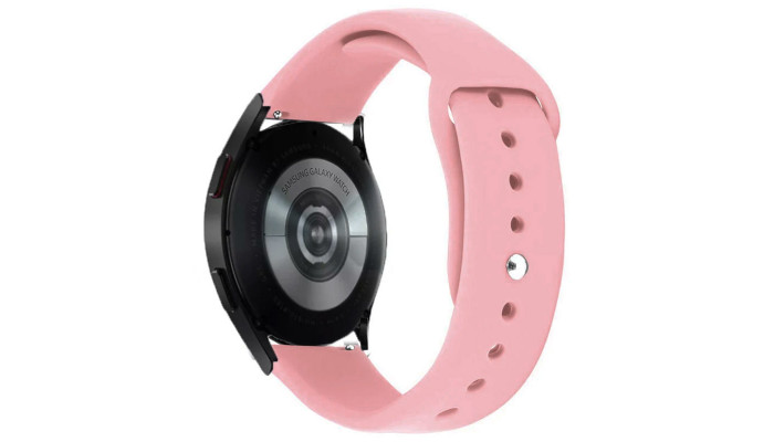 Силиконовый ремешок Sport для Smart Watch 20mm Розовый / Light pink - фото