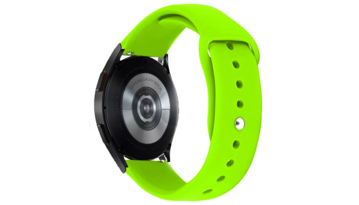 Силиконовый ремешок Sport для Smart Watch 20mm Салатовый / Neon green - фото