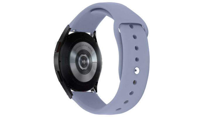 Силиконовый ремешок Sport для Smart Watch 20mm Серый / Lavender Gray - фото