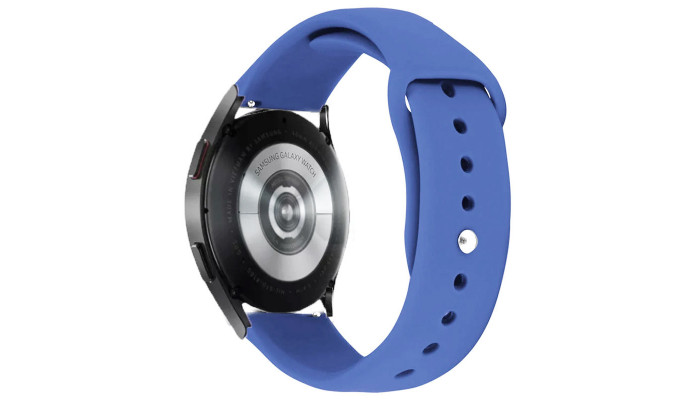 Силиконовый ремешок Sport для Smart Watch 20mm Синий / Royal blue - фото