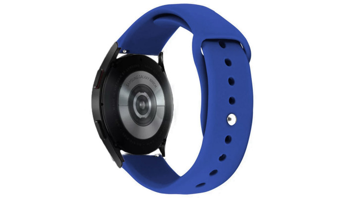 Силиконовый ремешок Sport для Smart Watch 20mm Синий / Shiny blue - фото