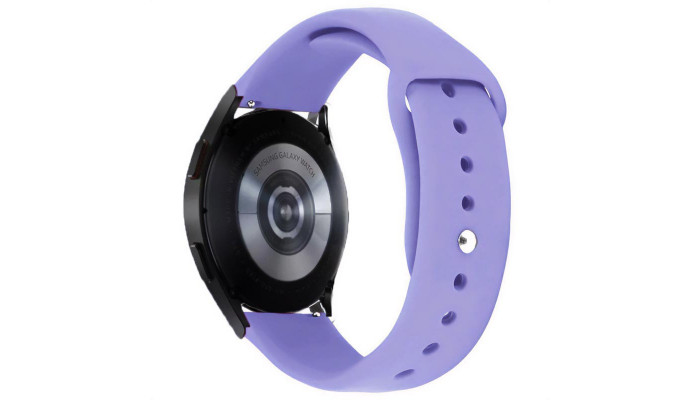 Силиконовый ремешок Sport для Smart Watch 20mm Сиреневый / Light Elegant Purple - фото