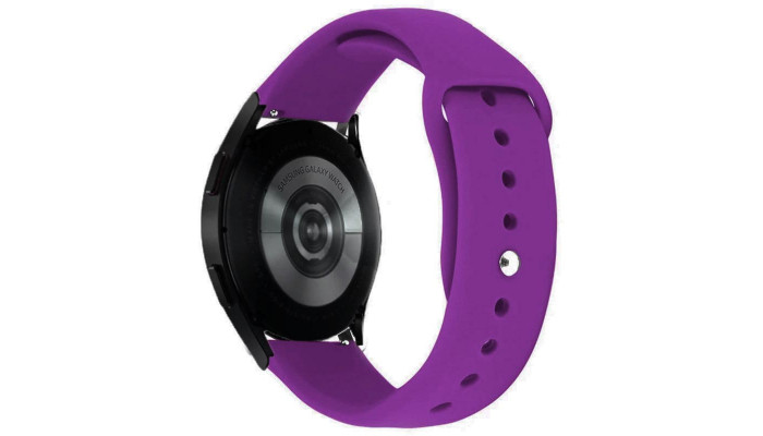 Силиконовый ремешок Sport для Smart Watch 20mm Фиолетовый / Dark Purple - фото